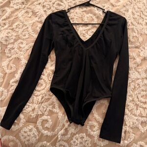 Black Long Sleeve Bodysuit | Size Medium